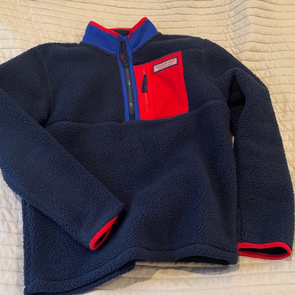 Vineyard Vines Fleece Pullover Size M 12-14